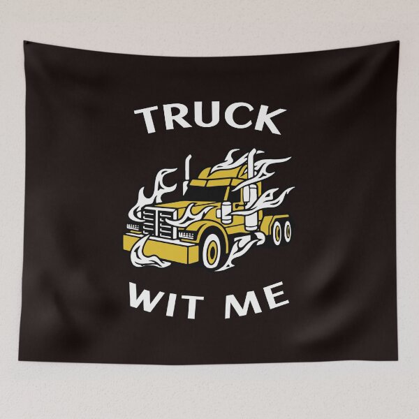 Item preview, Flaming Trucker Truck Wit Me GW designed and sold by TeamsterLife.