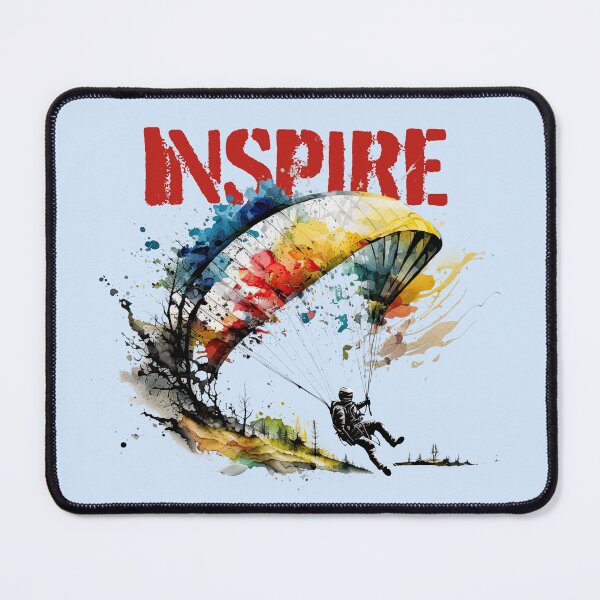 Item preview, Take Flight with our Inspire Paraglider Print Collection - Apparel and Homeware designed and sold by ThePurpleMelon.