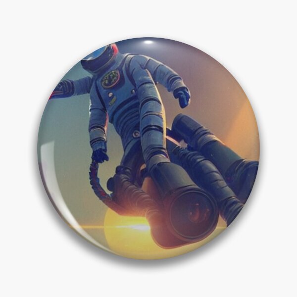 Item preview, Astronaut Riding a Hover Car designed and sold by Space-Wear.