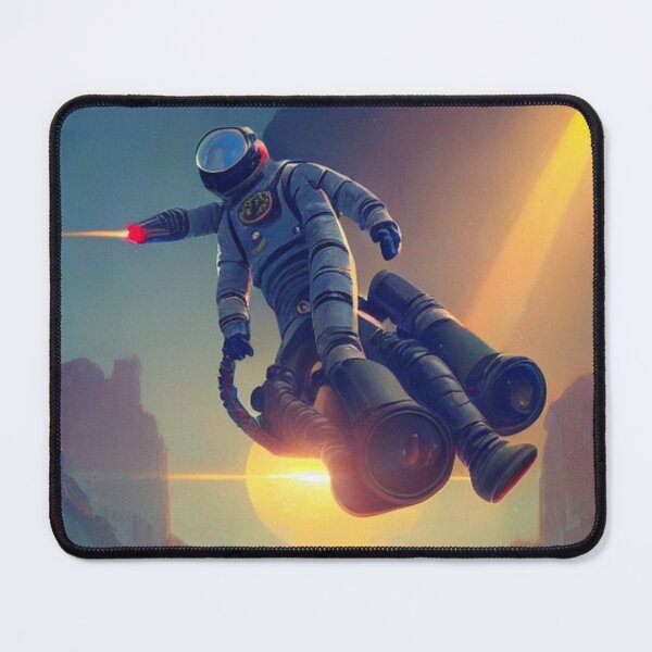 Item preview, Astronaut Riding a Hover Car designed and sold by Space-Wear.