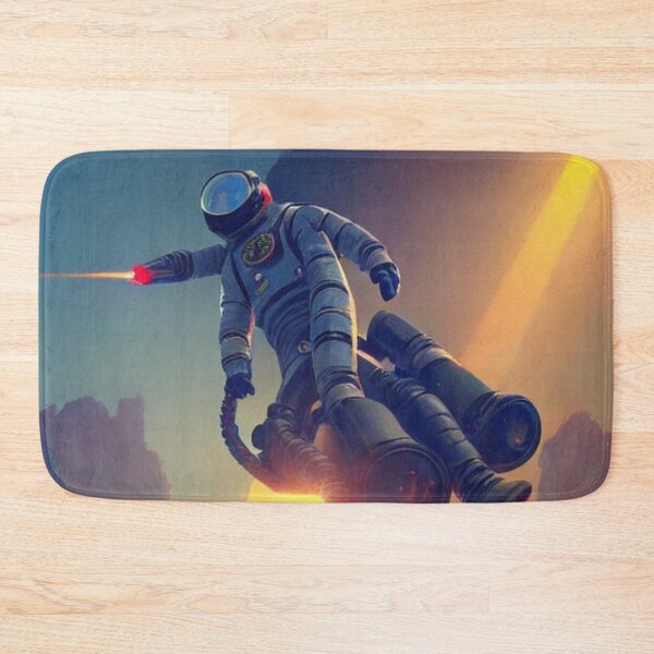 Item preview, Astronaut Riding a Hover Car designed and sold by Space-Wear.