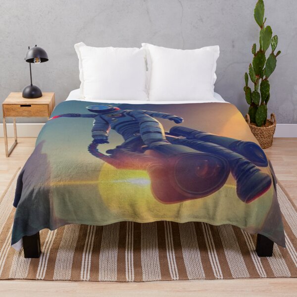 Item preview, Astronaut Riding a Hover Car designed and sold by Space-Wear.