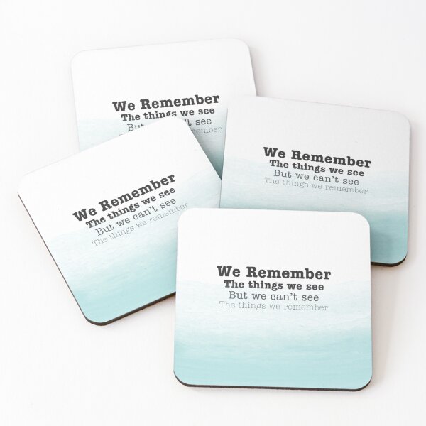 Item preview, We Remember what we see, But we cant see what we Remember. designed and sold by BuddingTree.