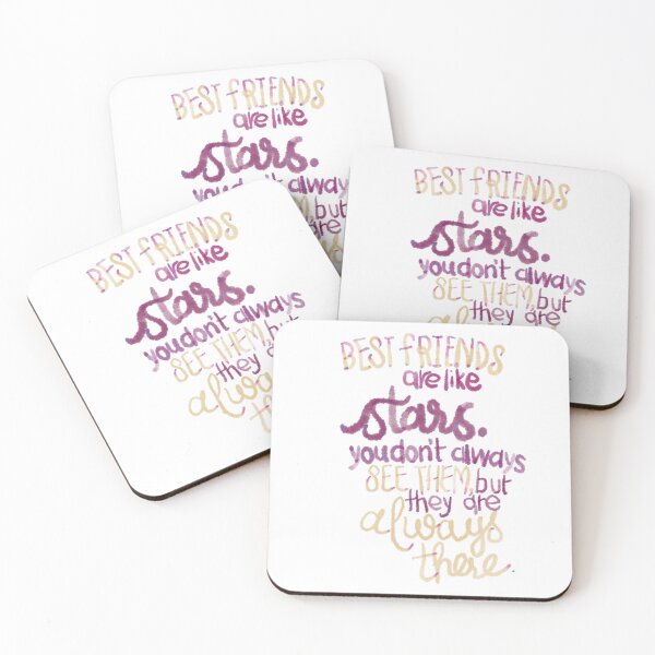 Item preview, Best friends are like stars maroon yellow designed and sold by chuckletuckle.