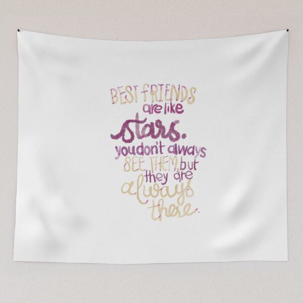 Item preview, Best friends are like stars maroon yellow designed and sold by chuckletuckle.