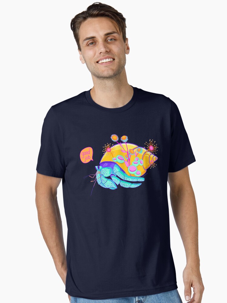 Thumbnail 1 of 7, Essential T-Shirt, ‘Good job’ hermit crab designed and sold by KatScarlet.