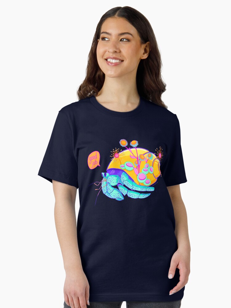 Thumbnail 2 of 7, Essential T-Shirt, ‘Good job’ hermit crab designed and sold by KatScarlet.