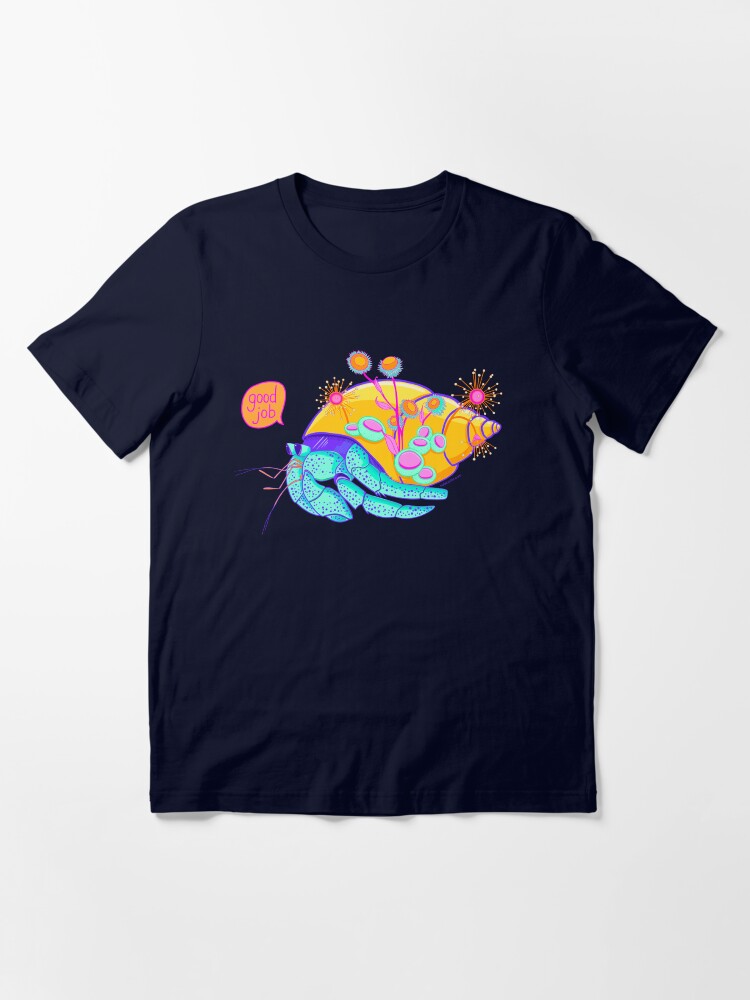 Thumbnail 3 of 7, Essential T-Shirt, ‘Good job’ hermit crab designed and sold by KatScarlet.