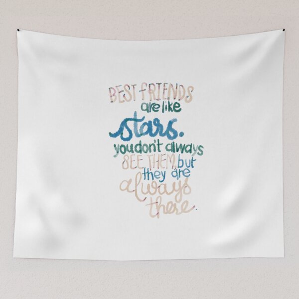 Item preview, Best friends are like stars multicolor designed and sold by chuckletuckle.
