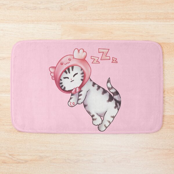 Item preview, Sleepy axolotl hat kitty designed and sold by manins ⭐⭐⭐⭐⭐.