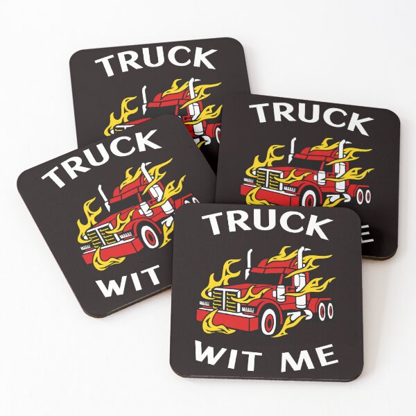 Item preview, Flaming Trucker Truck Wit Me RW designed and sold by TeamsterLife.