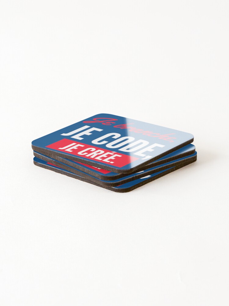 Thumbnail 4 of 5, Coasters (Set of 4), I connect, I code, I create designed and sold by ArduinoFactory.