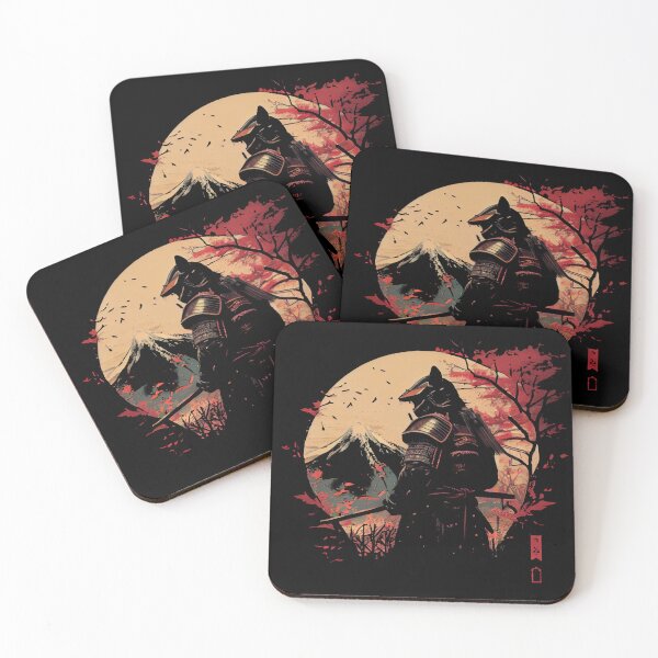 Item preview, Red Samurai and Moon designed and sold by pedrogag.