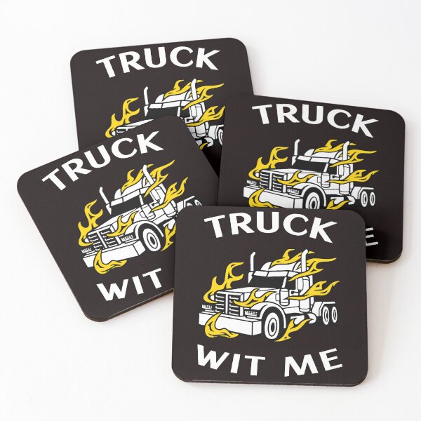 Item preview, Flaming Trucker Truck Wit Me WW designed and sold by TeamsterLife.