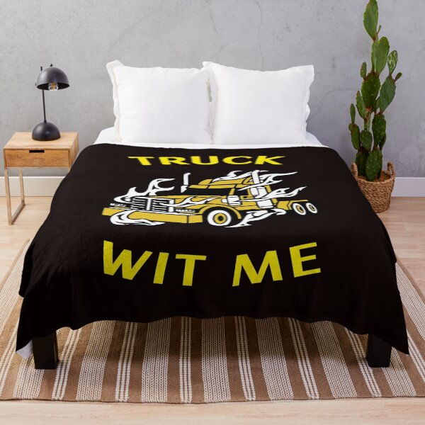 Item preview, Flaming Trucker Truck Wit Me GY designed and sold by TeamsterLife.
