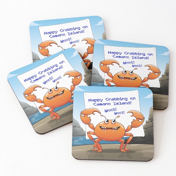 Item preview, Happy Crabbing on Camano Island designed and sold by TinderboxWP.