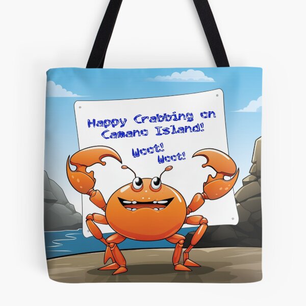 Item preview, Happy Crabbing on Camano Island designed and sold by TinderboxWP.