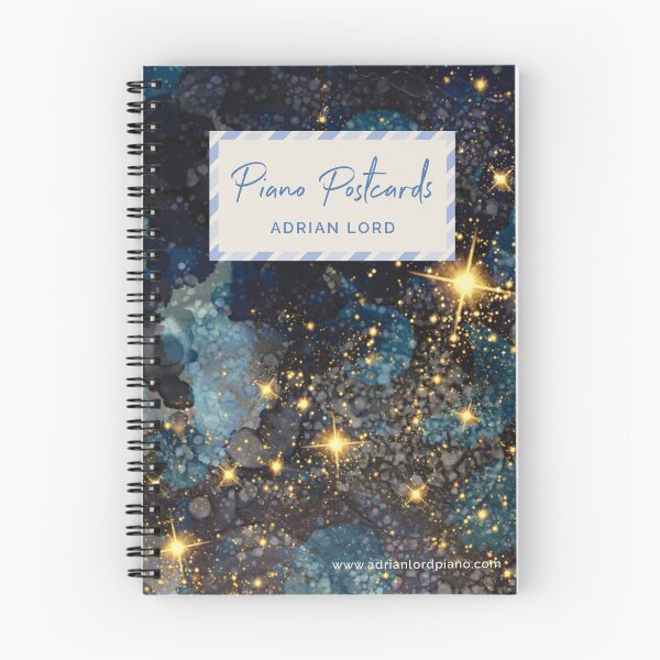 Item preview, Piano Postcards - Dark Sky designed and sold by AdrianLordPiano.