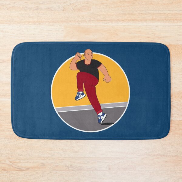 Item preview, Bald Man Running Cartoon designed and sold by Sfumata Illustration.