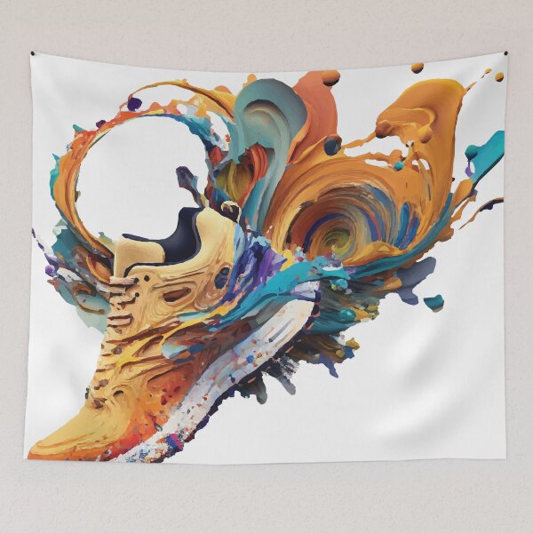 Item preview, A Running Shoe in Orange - Run but Vibrant designed and sold by GVRDesign.