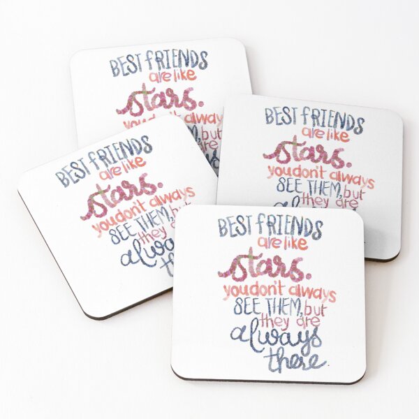 Item preview, Best friends are like stars dark designed and sold by chuckletuckle.