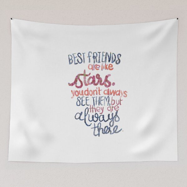 Item preview, Best friends are like stars dark designed and sold by chuckletuckle.