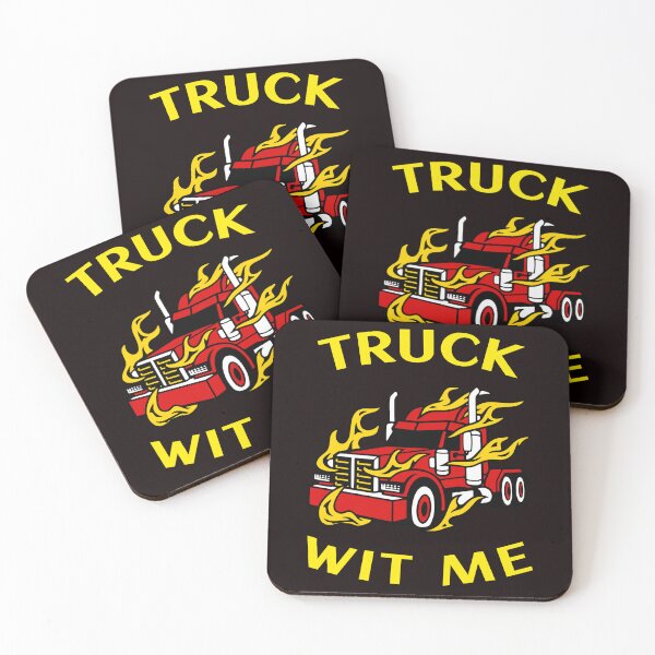 Item preview, Flaming Trucker Truck Wit Me RY designed and sold by TeamsterLife.