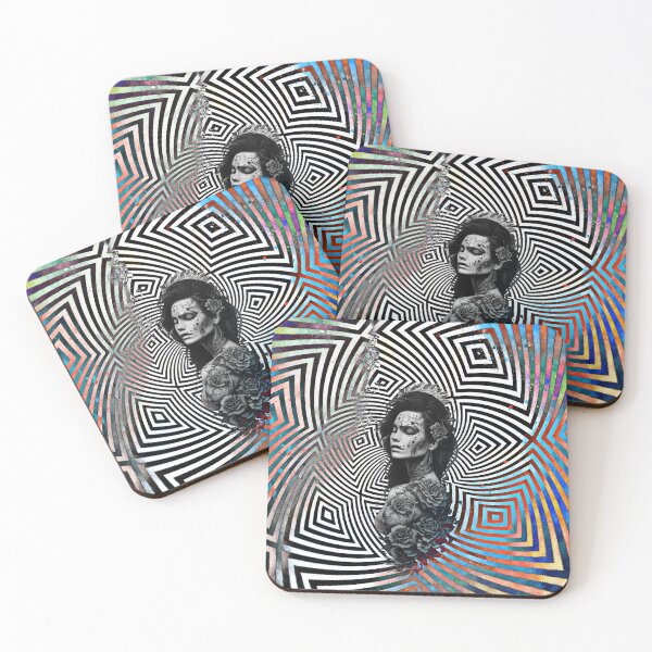 Item preview, Copy of  Black and White Illusionary Tattoo Design of a Woman designed and sold by TatooIllusion.