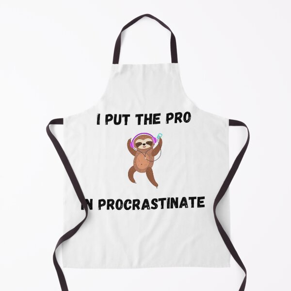 Item preview, "I Put the Pro in Procrastinate" Fun Sloth Graphic Design designed and sold by DigitalByEb.