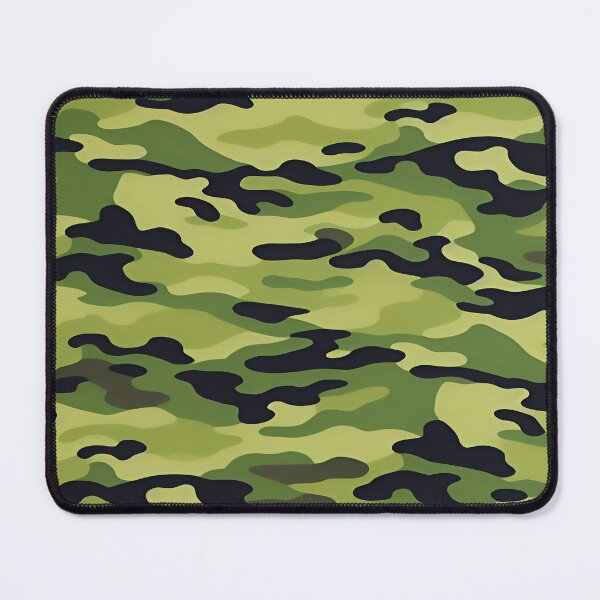 Item preview, Medium Olive Color Camouflage Pattern Light and Dark Green with Black Style F designed and sold by deniselynnimage.