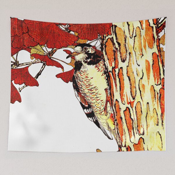 Item preview, Traditional Woodblock Bird designed and sold by notsweettea.