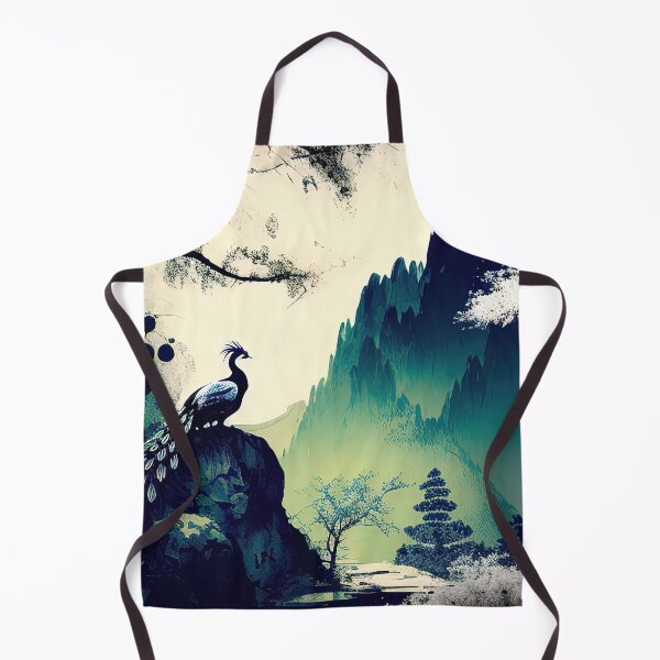 Item preview, Peacock in a Chinese colorful painting designed and sold by RK - Shop.
