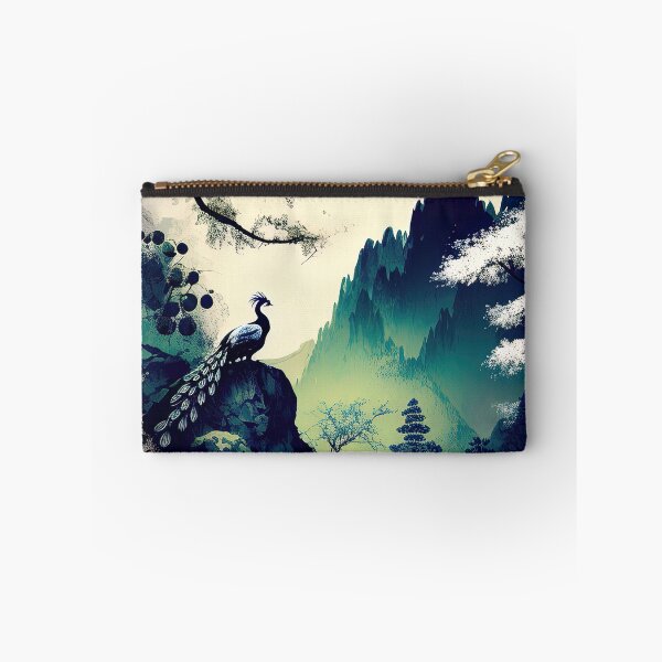 Item preview, Peacock in a Chinese colorful painting designed and sold by RK - Shop.