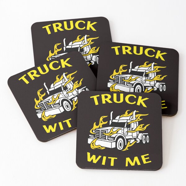 Item preview, Flaming Trucker Truck Wit Me WY designed and sold by TeamsterLife.
