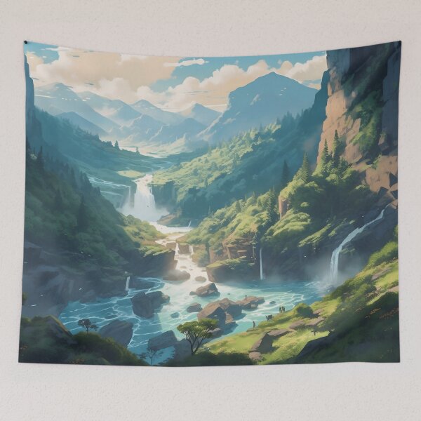 Item preview, Mountain Valley Landscape designed and sold by Seetears.