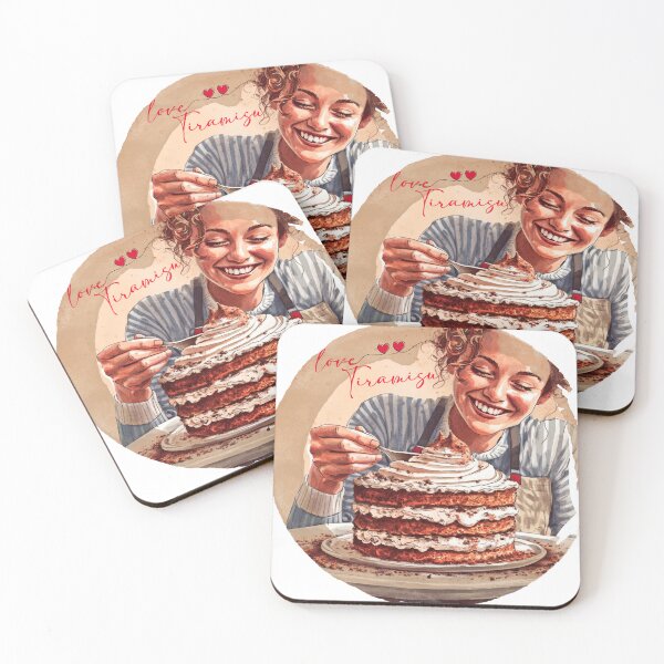 Item preview, I Love Tiramisu - Dessert Foodie Gift Idea designed and sold by artishmots.