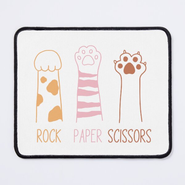 Item preview, Funny Rock Paper Scissors with Cat Paws designed and sold by sweetbelle.
