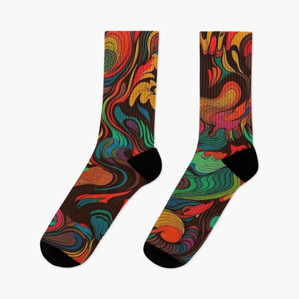 Item preview, Colors Flowing Happy Pattern Psychedelic Art designed and sold by Kybruno's Creations.