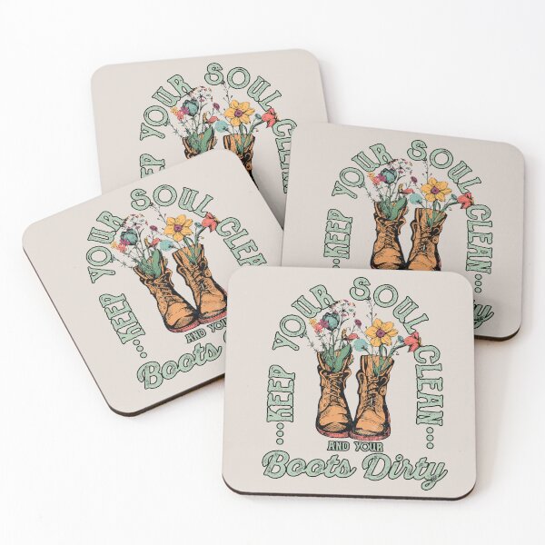 Item preview, Keep Your Soul Clean and Your Boots Dirty designed and sold by Lisa Weber.