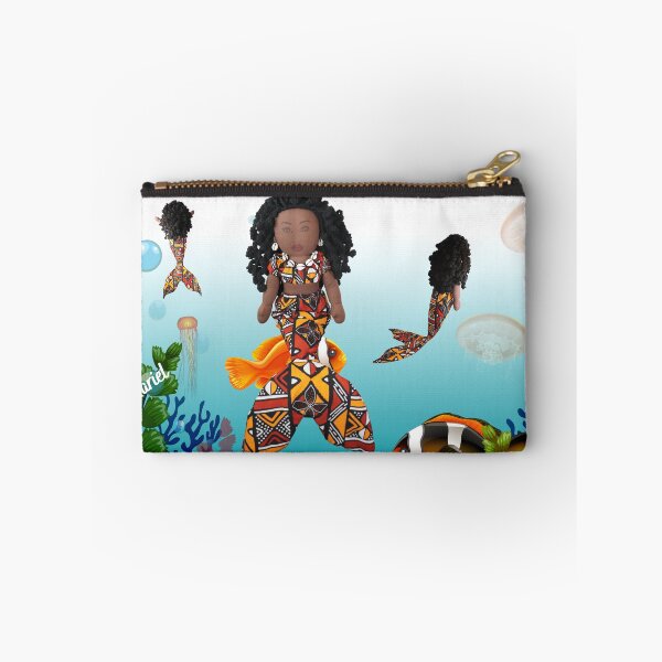 Item preview, Mermaid Mariel, African Motif  designed and sold by Blaqworldollart.