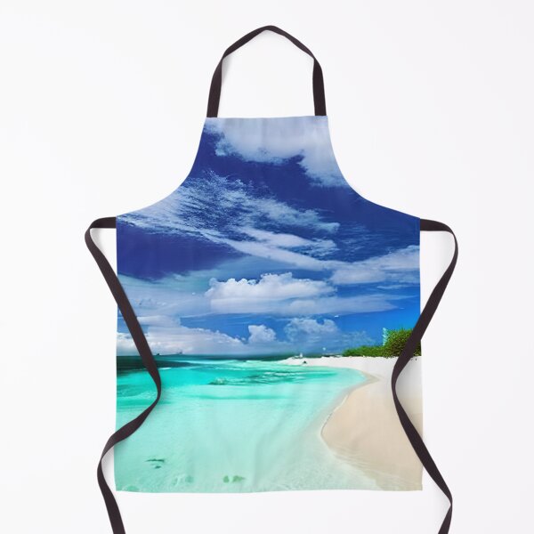 Item preview, Caribbean Beach with Deep Blue Summer Sky designed and sold by Marymarice.