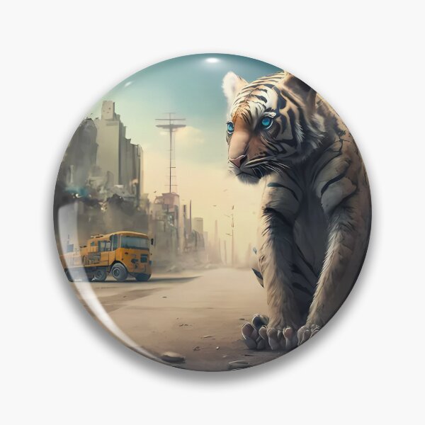 Item preview, Tiger lost in town designed and sold by SMILE88.
