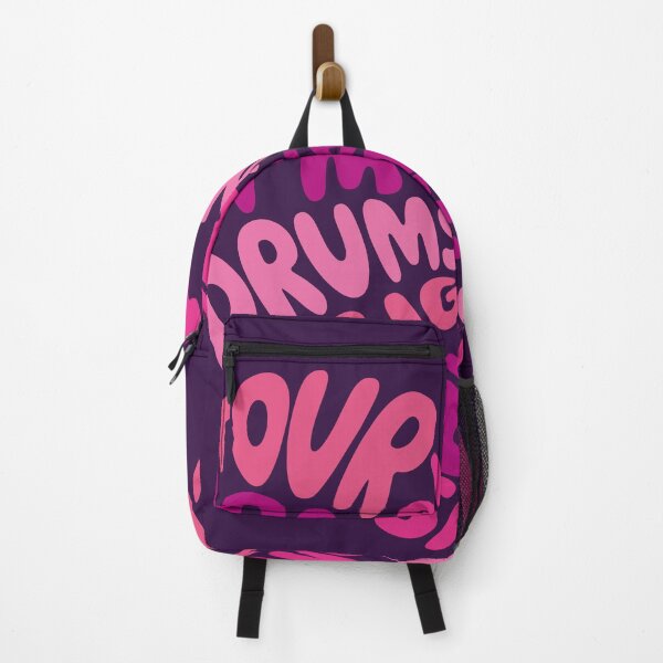 Item preview, I love drums (pink heart) designed and sold by I-dsgn.