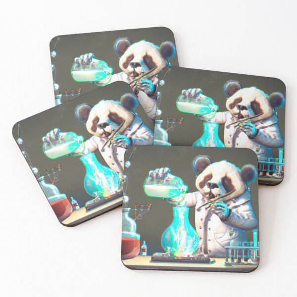 Item preview, Mad Panda Scientist mixing chemicals  designed and sold by biffbangpow.