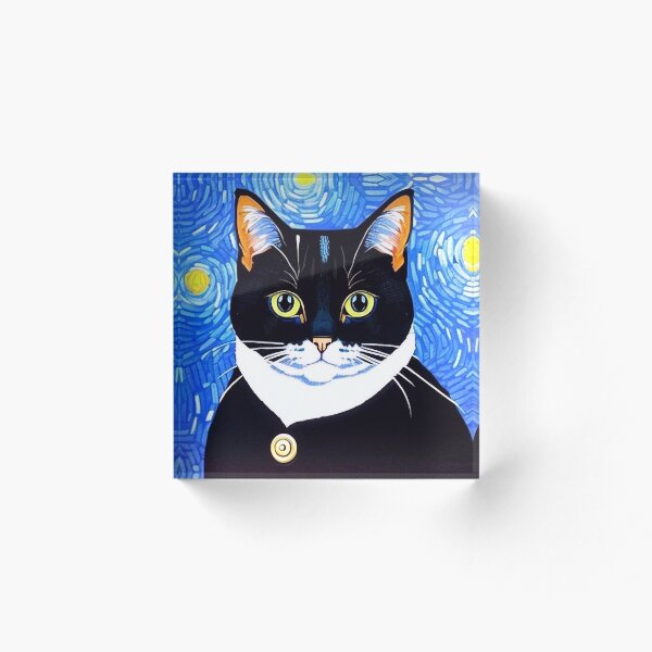 Item preview, El gato de Van Gogh designed and sold by AlexanderNorweg.