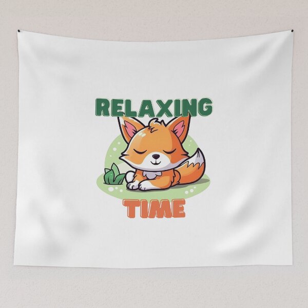 Item preview, Relaxing Time Fox designed and sold by Alex Seiti Hamada.
