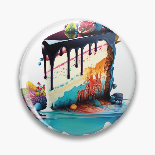 Item preview, A Slice of Yummy Cake - Food but Vibrant designed and sold by GVRDesign.