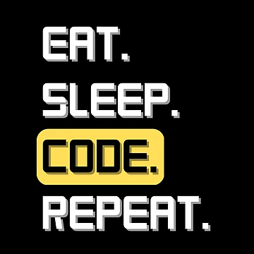 Artwork thumbnail, Eat Sleep Code Repeat - Coding Gift - Computer Programmer Gift - Computer Science Major - Programmer by Sophie’s Tees
