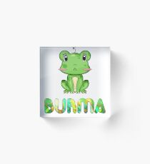 Burma Frog Acrylic Block