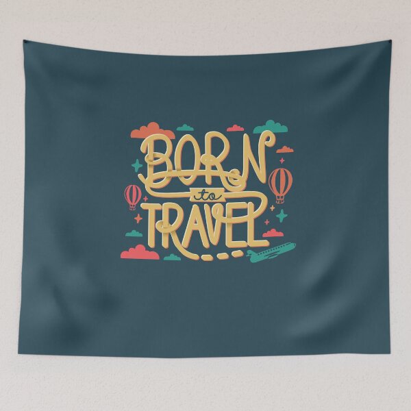 Item preview, Born to Travel designed and sold by abbymalagaART.